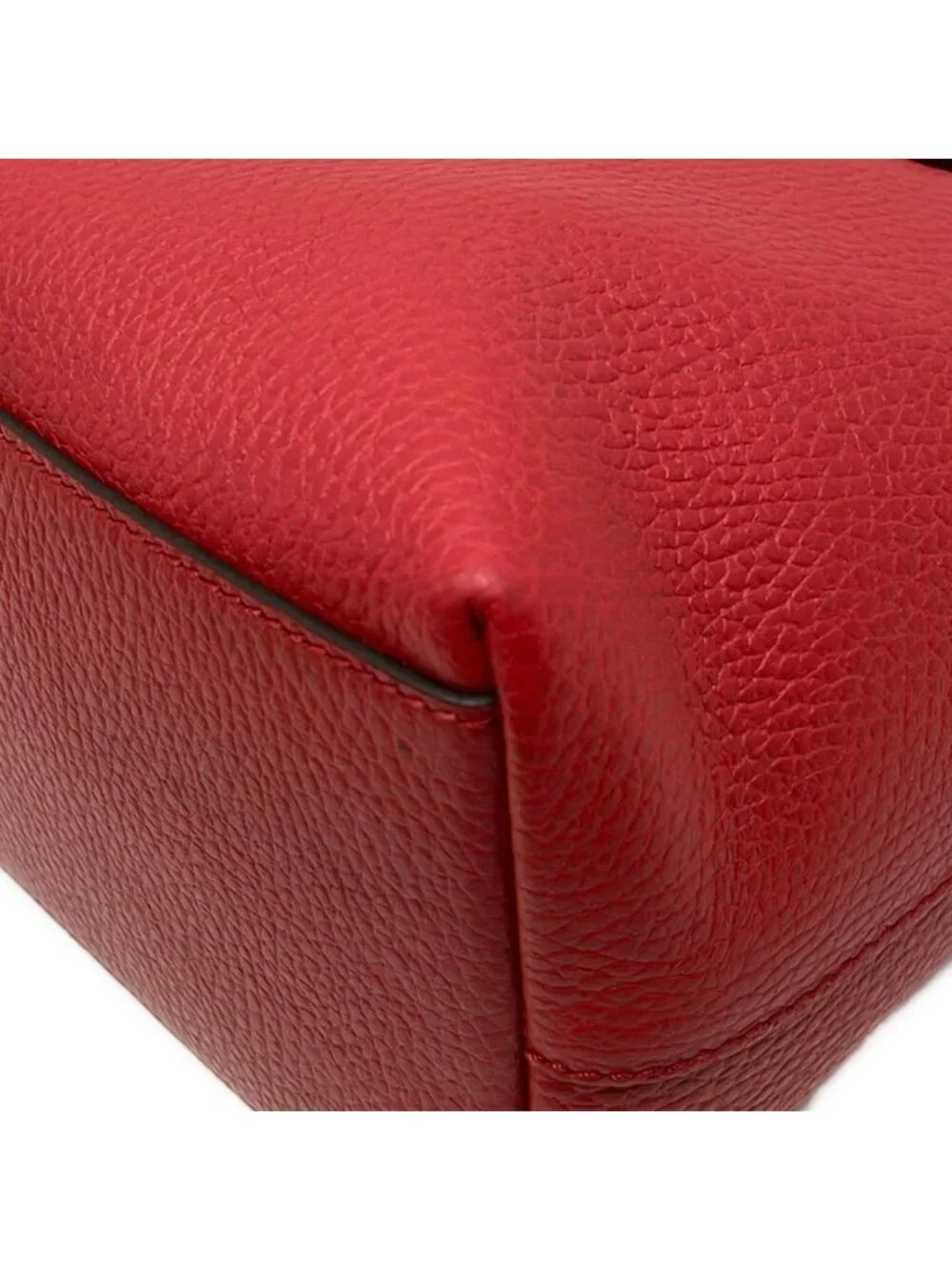 Gucci Handbag Red Leather - Picture 6 of 10